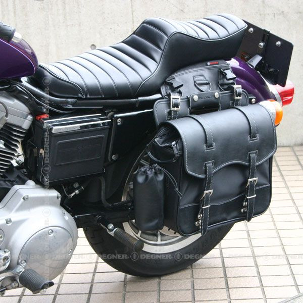 安全 NB-10 DEGNER ブラック ナイロンサドルバッグ デグナー ボトルホルダー付 バイク用品