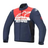 画像: 【営業日12時までのご注文で即日発送★当店在庫有★送料無料】 【alpinestars×HONDA】 HONDA SMX WATERPROOF SOFTSHELL JACKET ホンダエスエムエックスエスウォータープルーフソフトシェルジャケット ナイトネイビー-ブラック-ブライトレッド 2XLサイズ (7163 NIGHT NAVY BLACK BRIGHT RED)